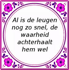 leugen niet te achterhalen